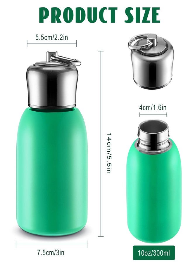 Mifoci 2 Pcs 10oz Mini Water Bottles Stainless Steel Slim Insulated Thermal for Hot Cold Drink Thermal Small Vacuum Portable Water Bottle for Women Gifts Travel Camping Hiking - Image 2